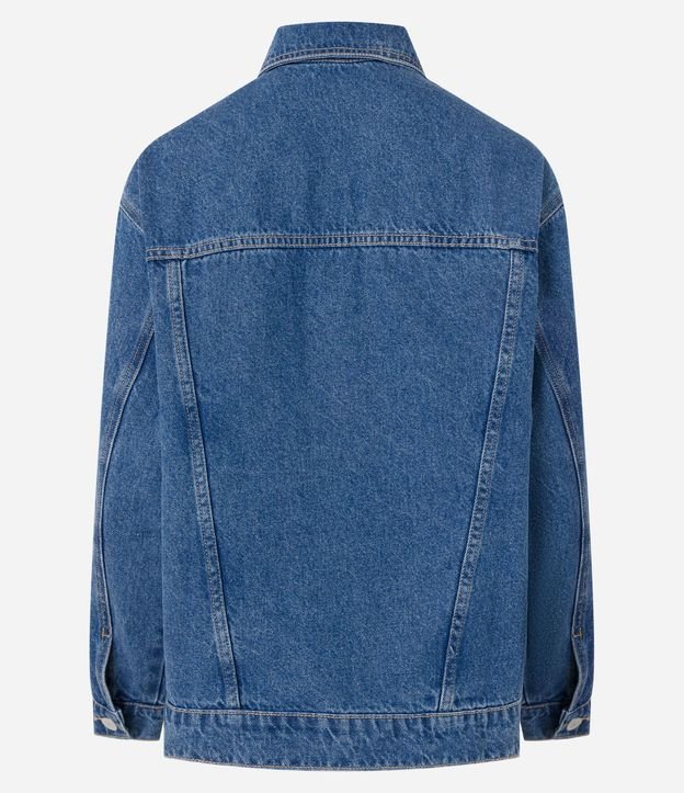 Campera Trucker Amplia en Jeans con Bolsillos 8