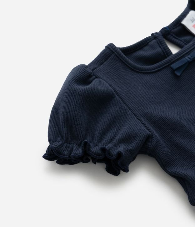 Vestido Infantil Balonê con Aplicación de Lacitos - Talle 0 a 18 Meses 6