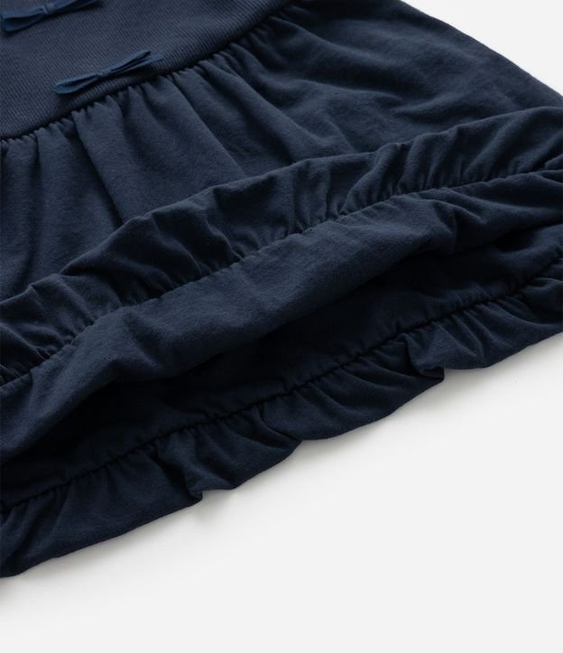 Vestido Infantil Balonê con Aplicación de Lacitos - Talle 0 a 18 Meses 7