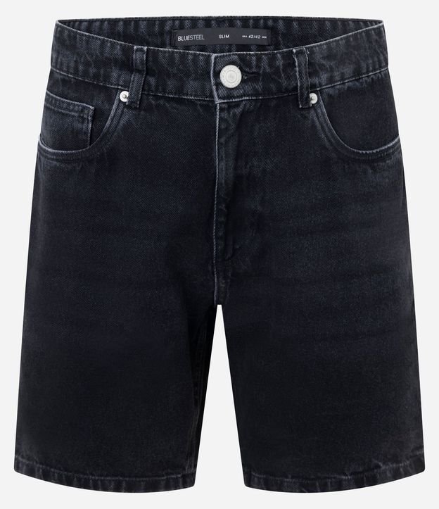 Bermuda Slim en Jeans con Bolsillos 4