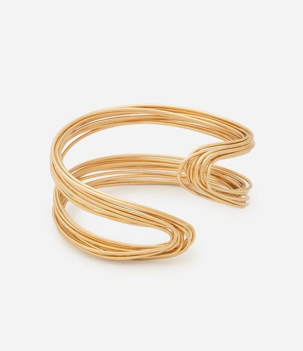 Pulsera Rígido con Acabado Alambrado Torcido 3