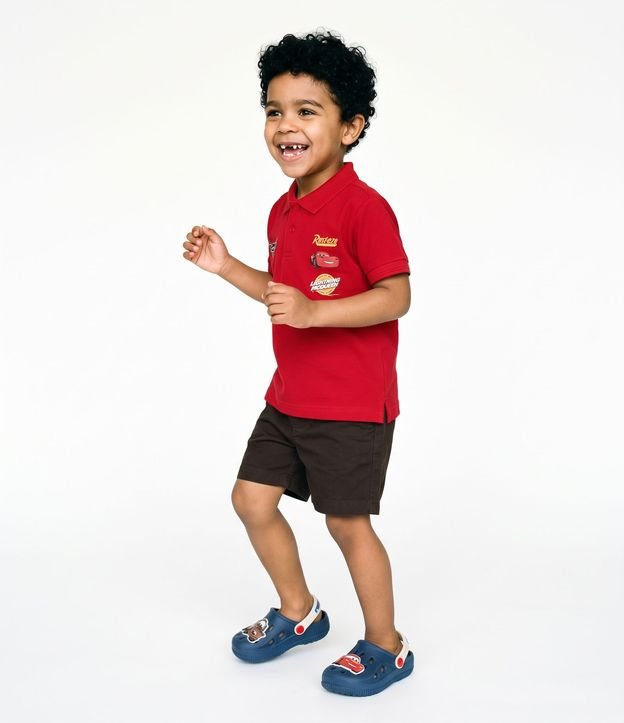 Remera Polo en Piquet con Estampa Carros - Talle 2 A 6 años 2