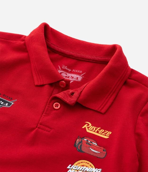 Remera Polo en Piquet con Estampa Carros - Talle 2 A 6 años 5