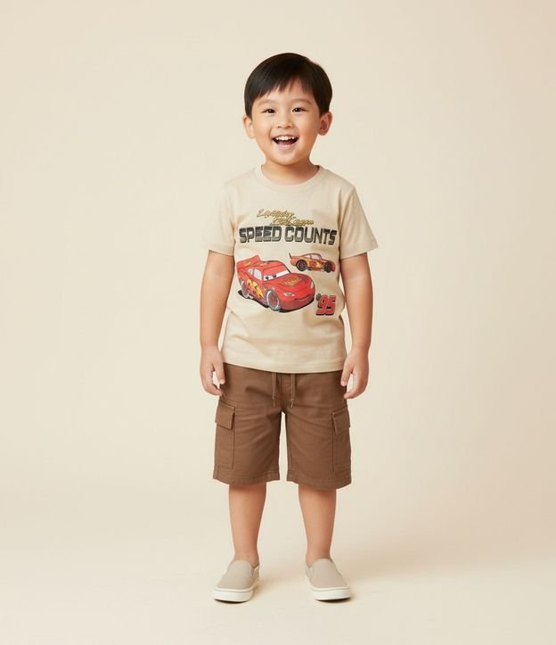 Remera Infantil con Estampa de Cars - Talle 2 a 8 años 1