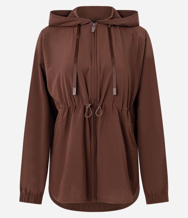 Campera Parka Tecnológica con Capucha y Cintura Ajustable 5