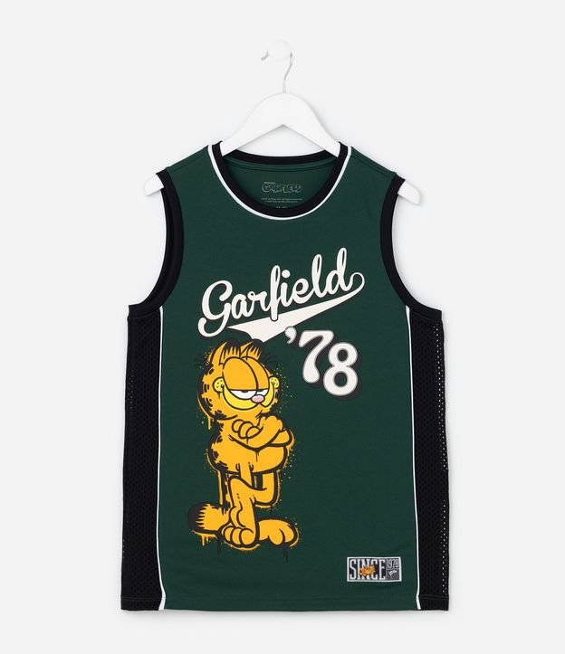 Musculosa Infantil con Tecnologia Dry Estampa Garfield - Talle 5 a 14 años 2