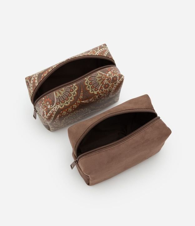 Kit 03 Neceser con Transparencia y Estampa Paisley 4