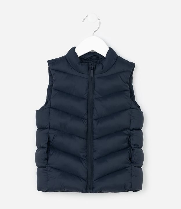 Chaleco Básico Infantil en Microfibra  con Cuello Alto - Talle 1 A 4 años 2