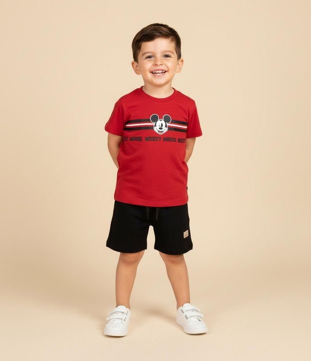 Remera Infantil con Estampa Raya y Mickey Mouse - Talle 1 a 6 años 1