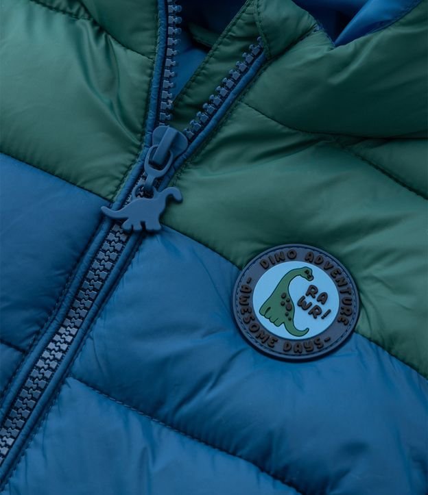 Campera Infantil Puffer con Capucha de Dinosaurio – Talle 1 a 6 años 7