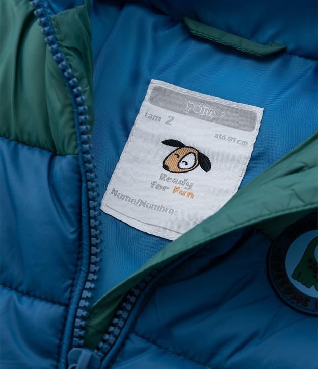 Campera Infantil Puffer con Capucha de Dinosaurio – Talle 1 a 6 años 8