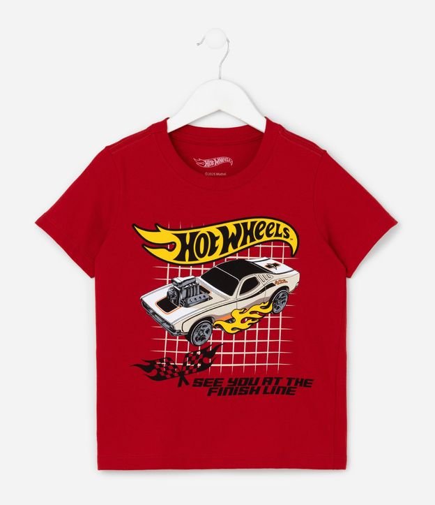 Remera Infantil con Estampa Hot Wheels - Talle 4 a 10 años 2