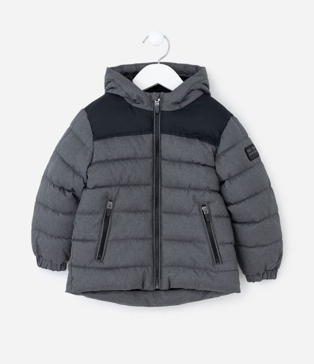 Campera Infantil con Capucha y Recorte Texturizado – Talle 1 a 4 años