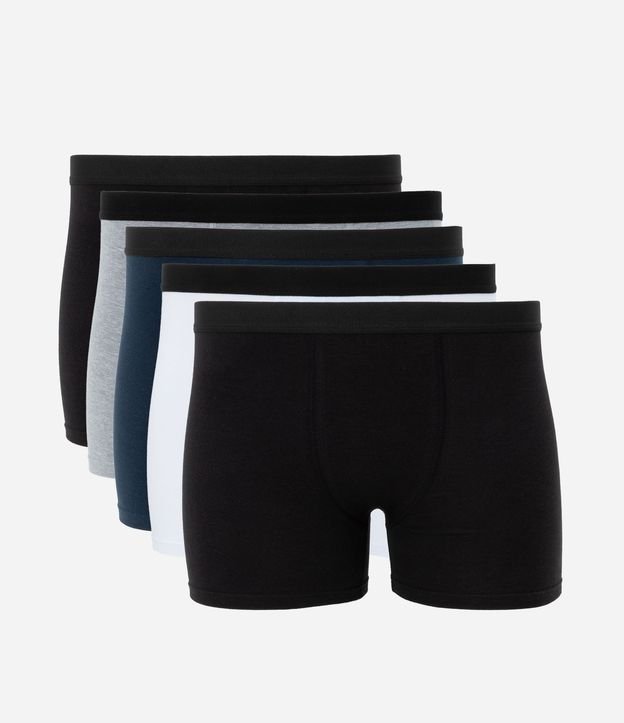 Kit 5 de Calzoncillo Boxer en Algodón