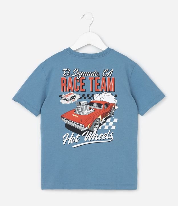 Remera Infantil Relaxed en Malhão Relaxed con Estampa Hot Wheels - Talle 4 a 10 años