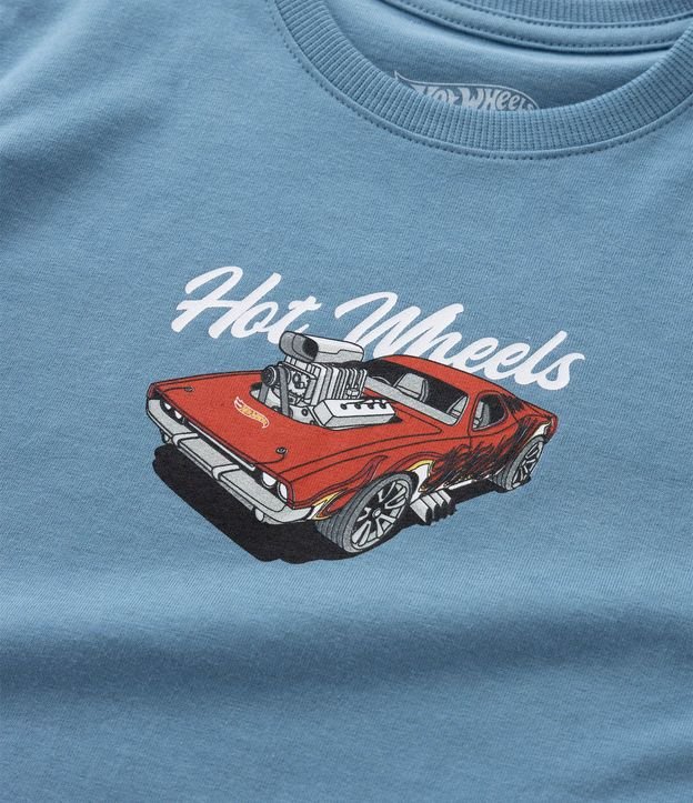 Remera Infantil Relaxed en Malhão Relaxed con Estampa Hot Wheels - Talle 4 a 10 años 4