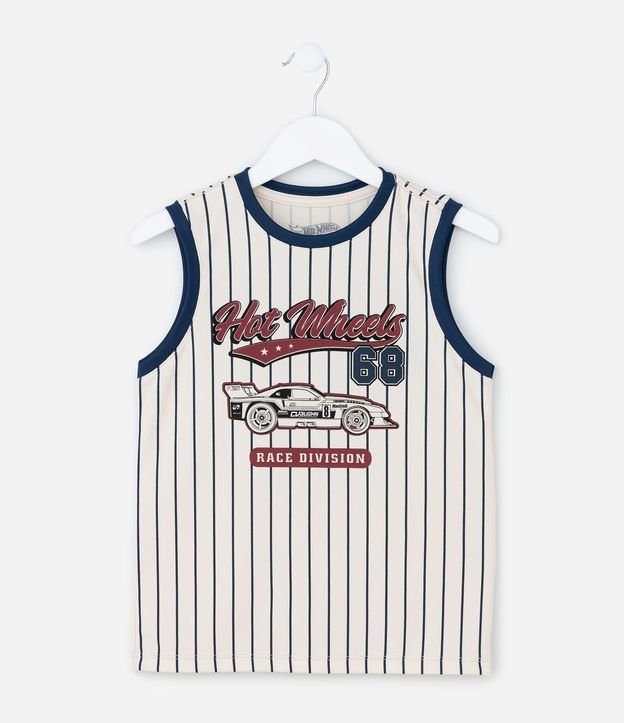 Musculosa Infantil con Tecnologia Dry Rayada Hot Wheels - Talle 4 a 10 años
