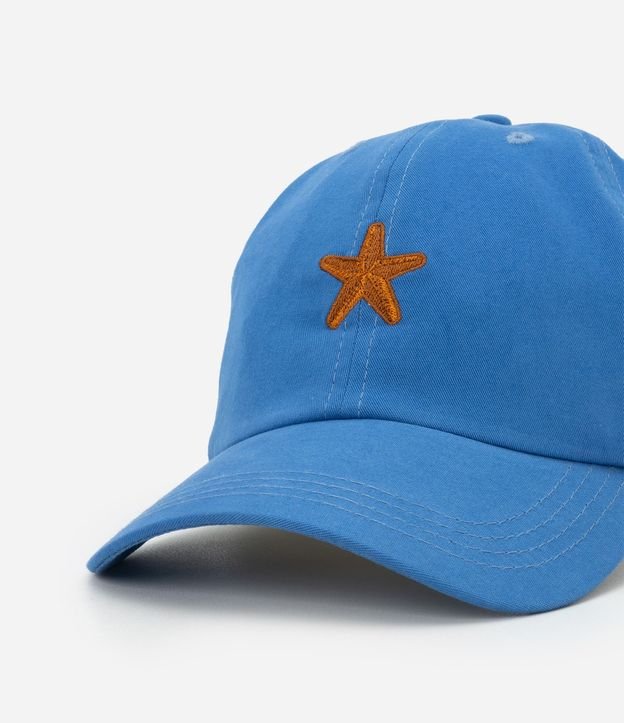 Gorra Aba Curva en Sarga con Bordado Estrella del Mar 4