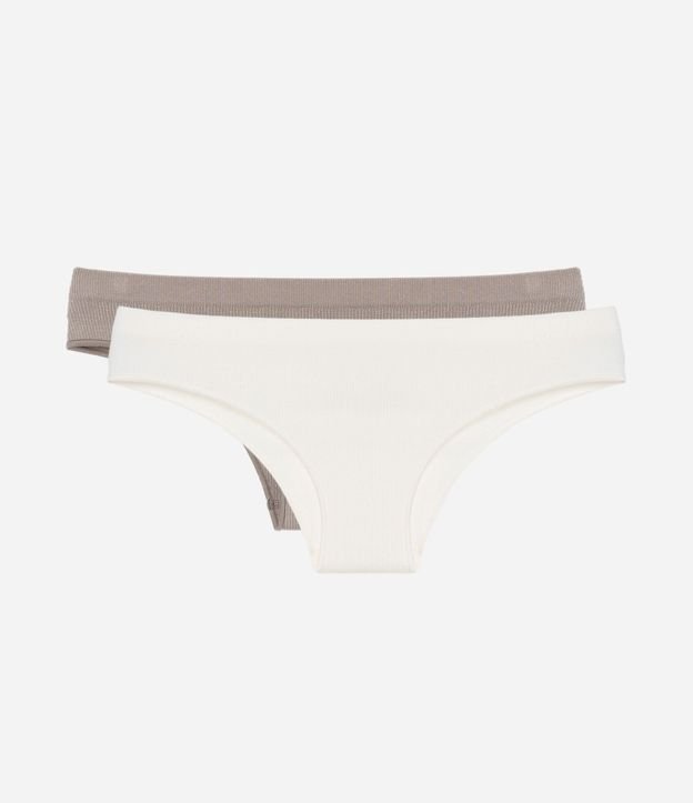 Kit 02 Bombachas Bikini Seamless Texturizadas