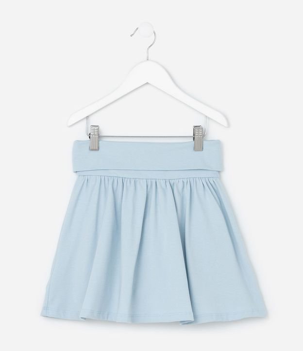 Short Pollera Infantil con Cintura Dobrado - Talle 5 a 14 años 3