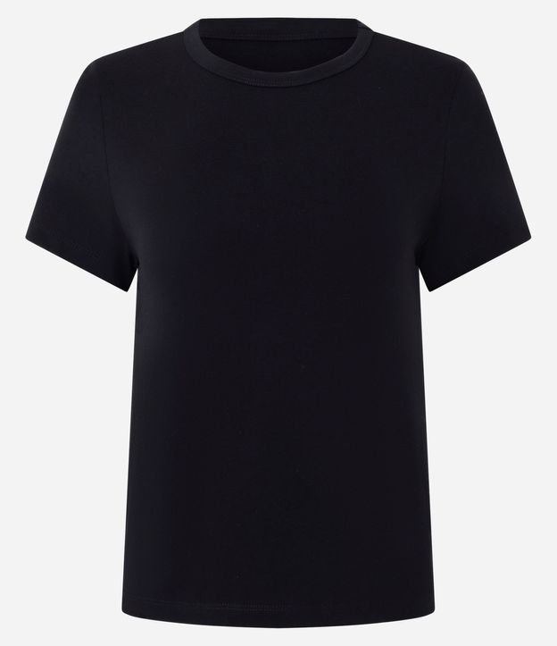 Blusa Slim Básica en Algodón Peruano con Cuello Redondo 2