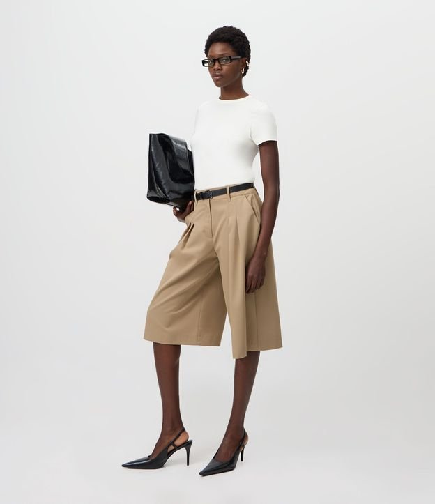 Blusa Slim Básica en Algodón Peruano con Cuello Redondo 3