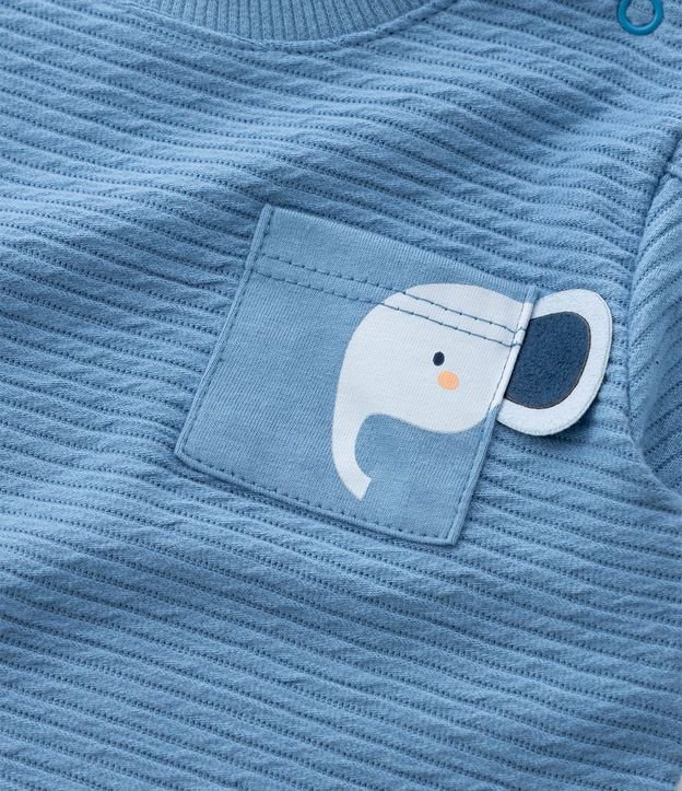 Conjunto Infantil con Elefante Interactivo y Bermuda con Cordón – Talle RN a 18 Meses 12