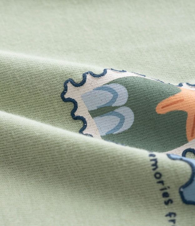 Remera Infantil con Estampa de Playa - Talle 0 a 18 Meses 5