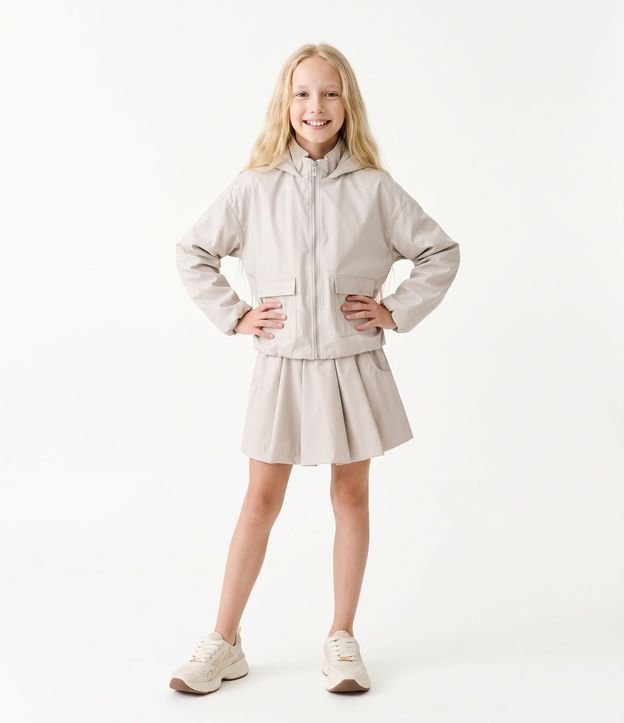 Campera Infantil Quebra Vento en Peach Touch- Talle 5 a 14 años