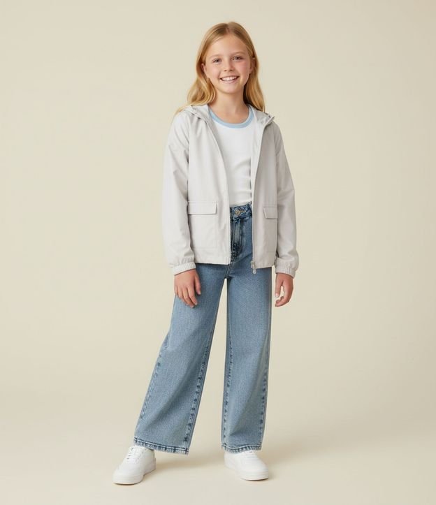 Campera Infantil Quebra Vento en Peach Touch- Talle 5 a 14 años