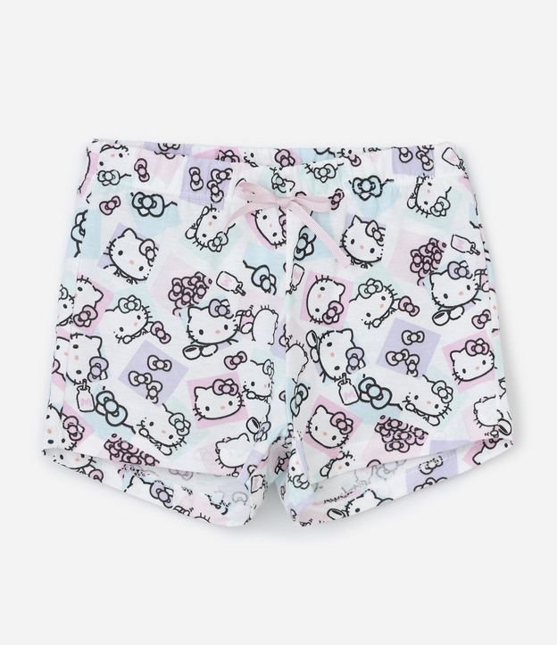 Pijama Corto Infantil en Algodón con Estampa Hello Kitty – Talle 2 a 6 años 4