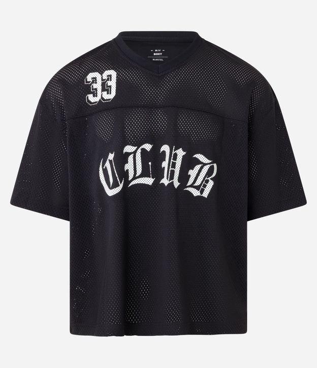 Remera Boxy Sportcore con Estampado Lettering 6