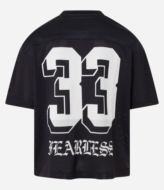 Remera Boxy Sportcore con Estampado Lettering 11