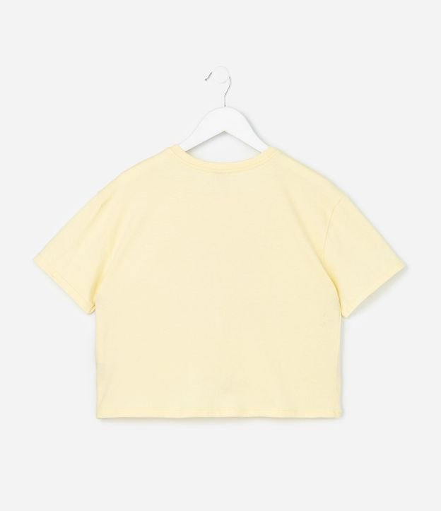 Remera Infantil Boxy con Flor en Ganchillo Enjoy The Summer - Talle 5 a 14 años 2