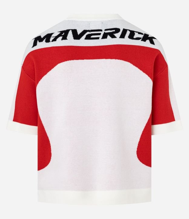 Camisa en Acrílico con Efecto Punto con Estampado Lettering 9