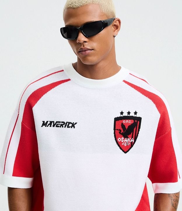 Camisa en Acrílico con Efecto Punto con Estampado Lettering 4