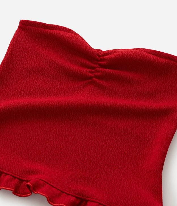 Blusa Infantil Sin breteles Texturizada con Bajo Ondulado - Talle 5 a 14 años 6