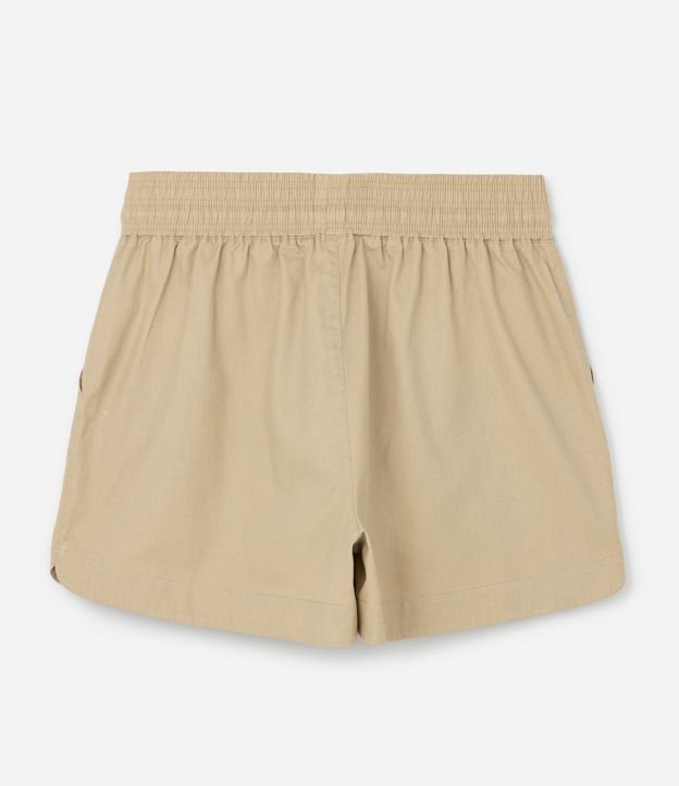 Short Comfy en Sarga con Cintura Elástica Curve & Plus Size 6