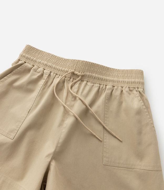 Short Comfy en Sarga con Cintura Elástica Curve & Plus Size 8