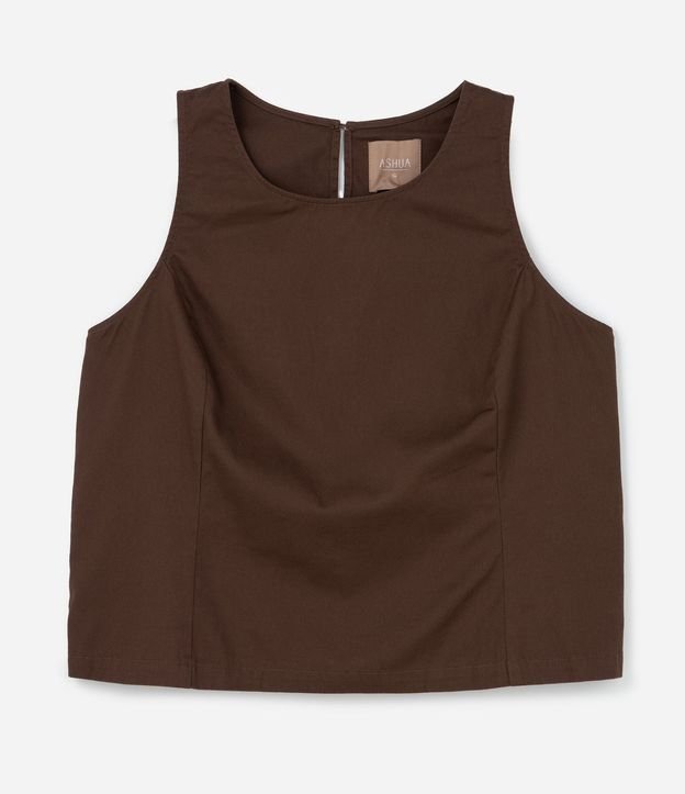 Blusa sin Manga en Sarga Curve & Plus Size 5