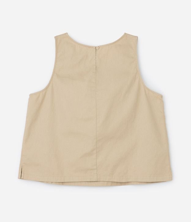 Blusa sin Manga en Sarga Curve & Plus Size 5