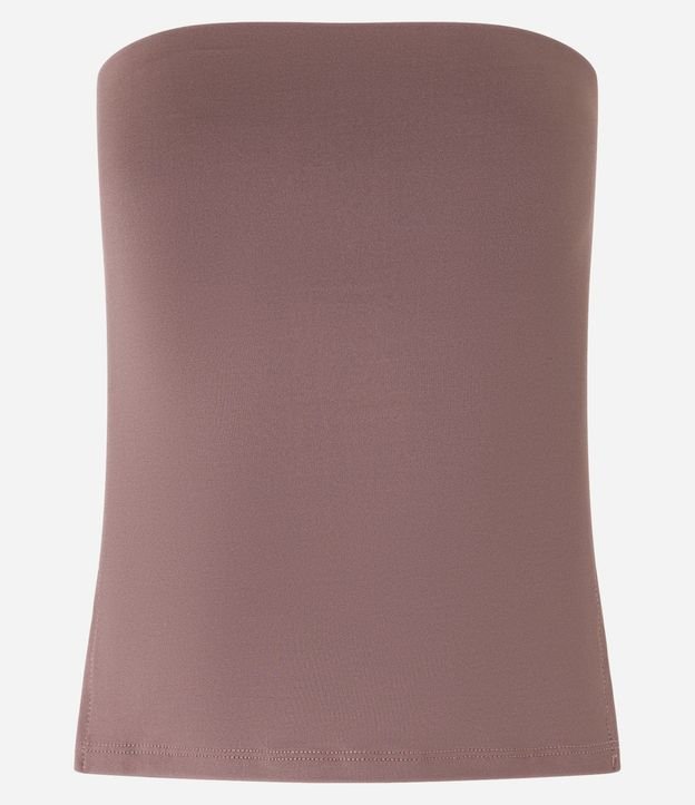 Blusa en Microfibra Sin Breteles con Fenda Lateral 5