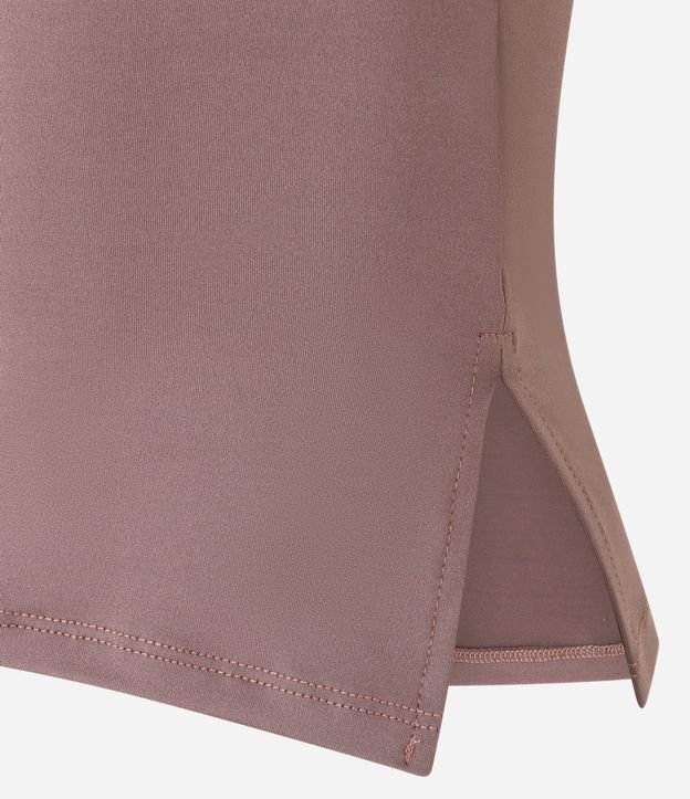 Blusa en Microfibra Sin Breteles con Fenda Lateral 6
