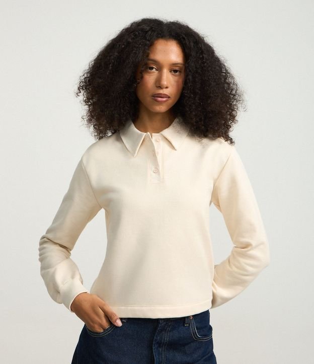 Suéter en Algodón con Cuello Polo 5