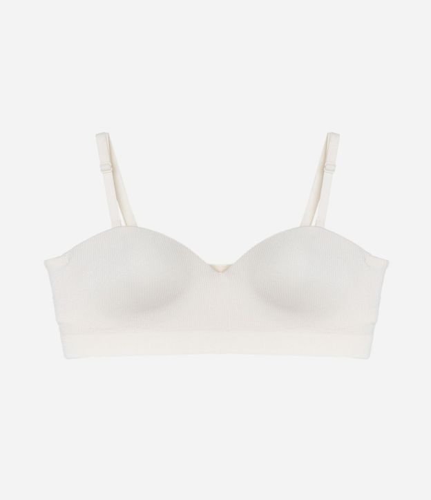 Soutien Sin Breteles con Copa en Poliamida Texturizada Seamless