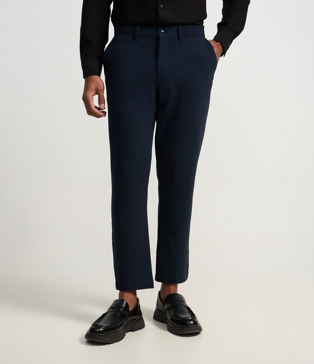 Pantalón Slim con Cintura Elástica Sastrería 2