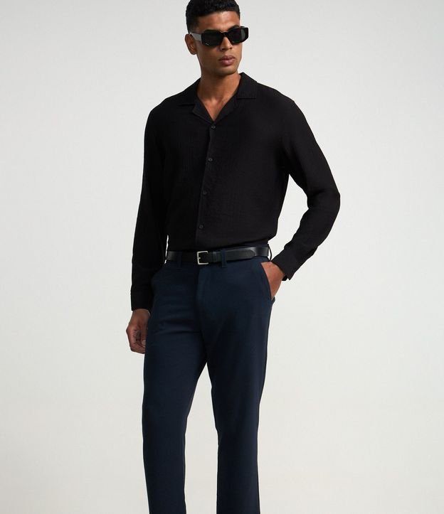 Pantalón Slim con Cintura Elástica Sastrería 4