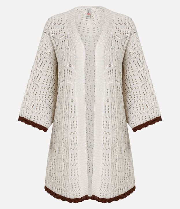 Kimono en Punto con Bajo Contrastante 5