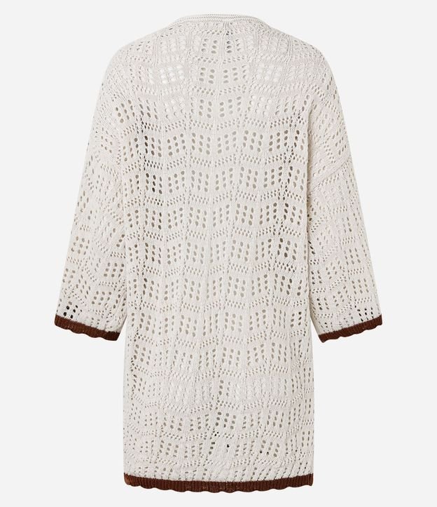 Kimono en Punto con Bajo Contrastante 7
