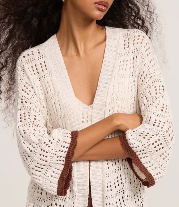 Kimono en Punto con Bajo Contrastante 4
